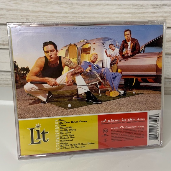 Lit A Place in the Sun Album Audio CD New - Picture 3 of 3